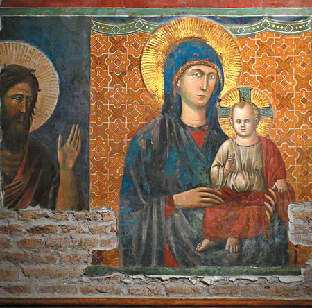 Фрагмент фрески Пьетро Каваллини в церкви Санта Мария ин Арачели в Риме
